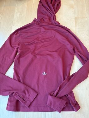 ALO Yoga Burgundy Hooded Sweatshirt